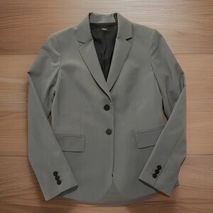 Theory Women’s Blazer Jacket Size 4 Wool Blend Corpcore Office Quiet Luxury